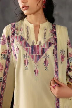 3 Piece - Embroidered Suit - KFE26-94