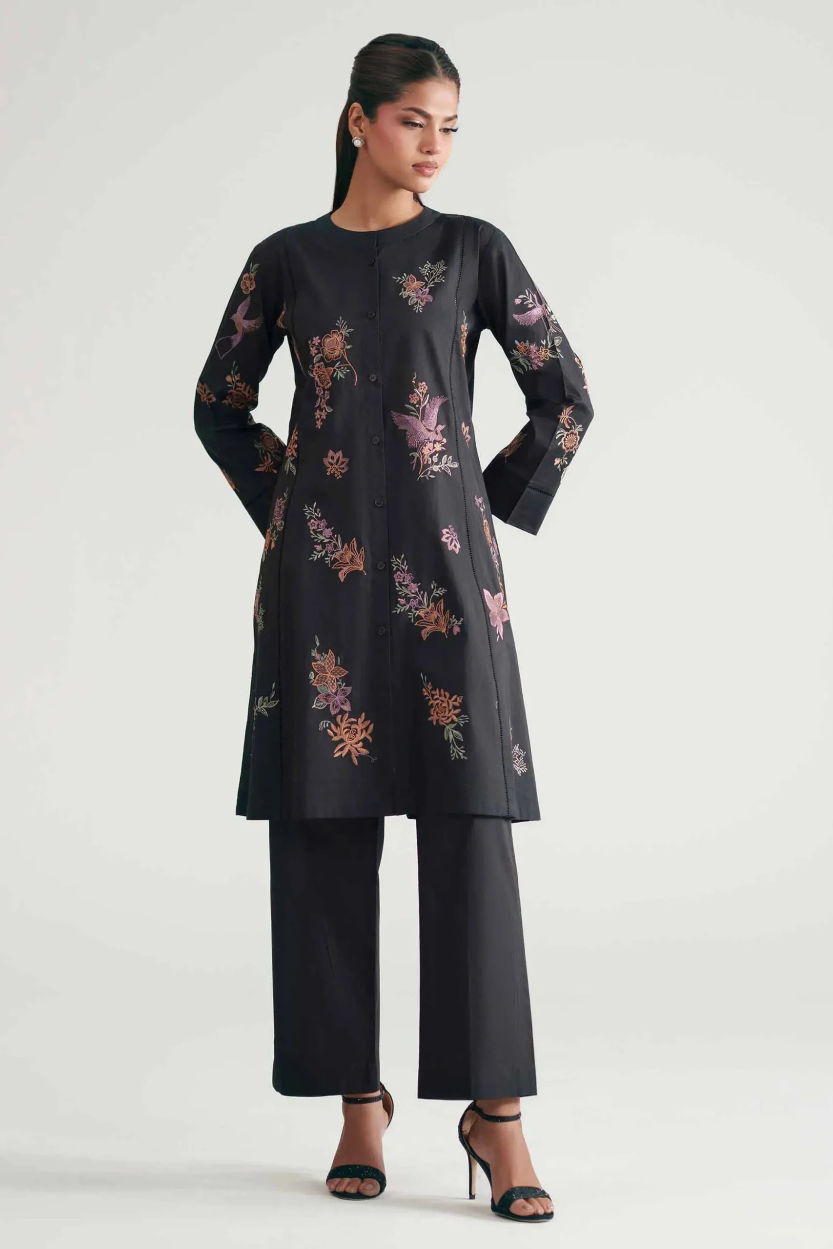 2 Piece - Embroidered Suit - KFE26-168