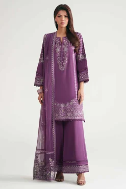 3 Piece - Embroidered Suit - KFE26-181
