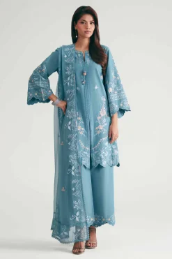 3 Piece - Embroidered Suit - KFE26-218