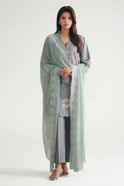 3 Piece - Embroidered Suit - KFE26-222