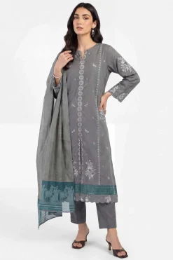 3 Piece - Embroidered Suit - KFE26-214