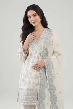 3 Piece - Embroidered Suit - KFE26-212