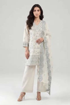 3 Piece - Embroidered Suit - KFE26-212