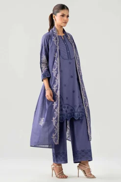 3 Piece - Embroidered Suit - KFE26-186