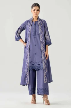3 Piece - Embroidered Suit - KFE26-186