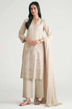 3 Piece - Embroidered Suit - KFE26-104