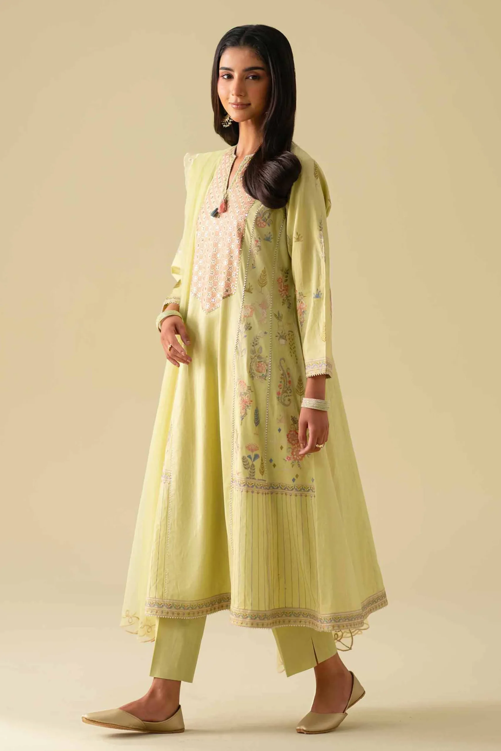 3 Piece - Embroidered Suit - KFE26-98