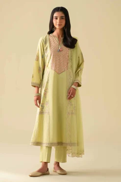 3 Piece - Embroidered Suit - KFE26-98