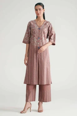 2 Piece - Embroidered Suit - KFE26-175