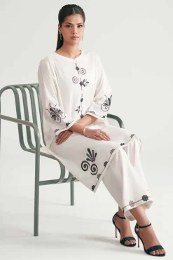 2 Piece - Embroidered Suit - KFE26-171