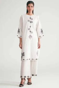 2 Piece - Embroidered Suit - KFE26-171