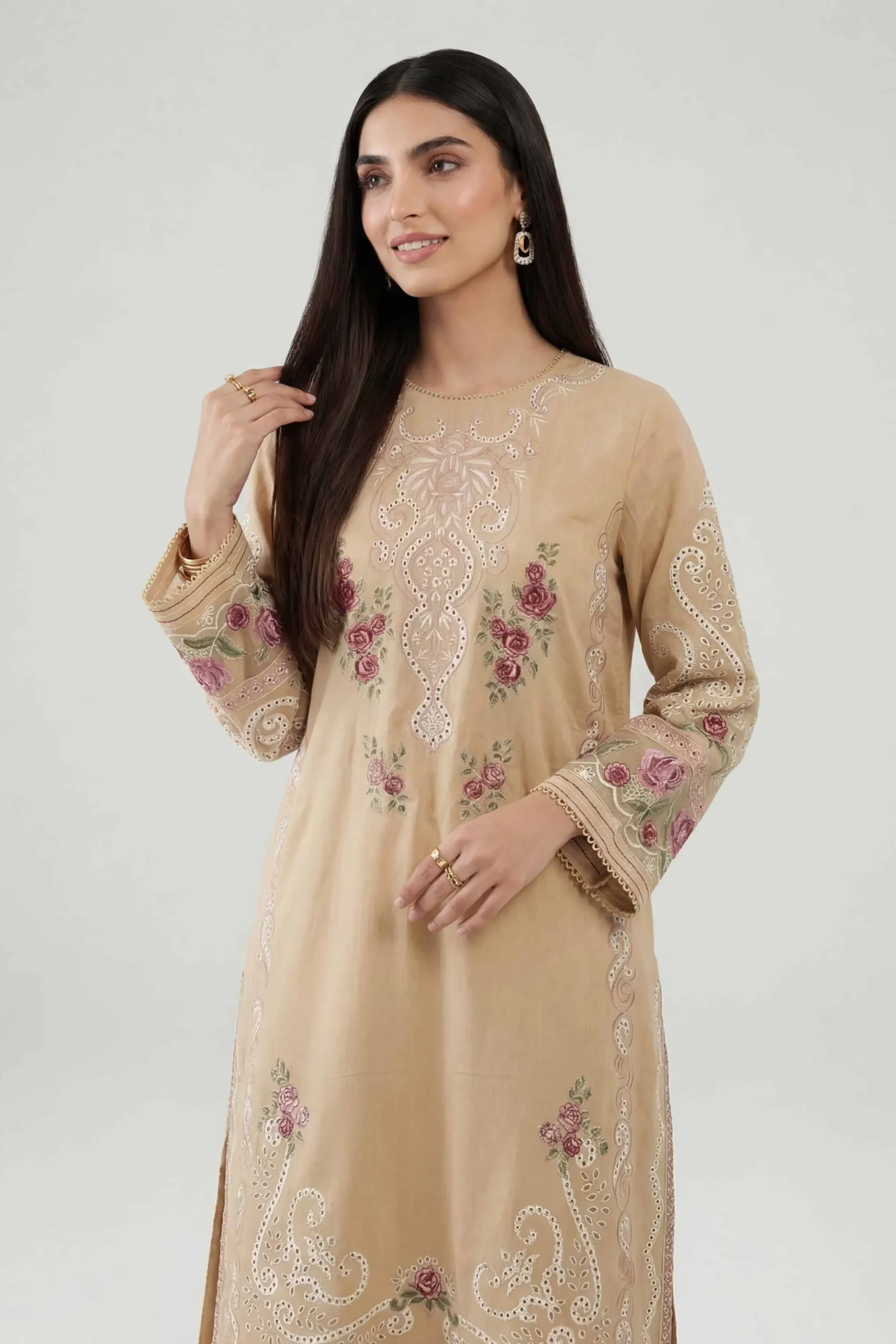 2 Piece - Embroidered Suit - KFE26-162