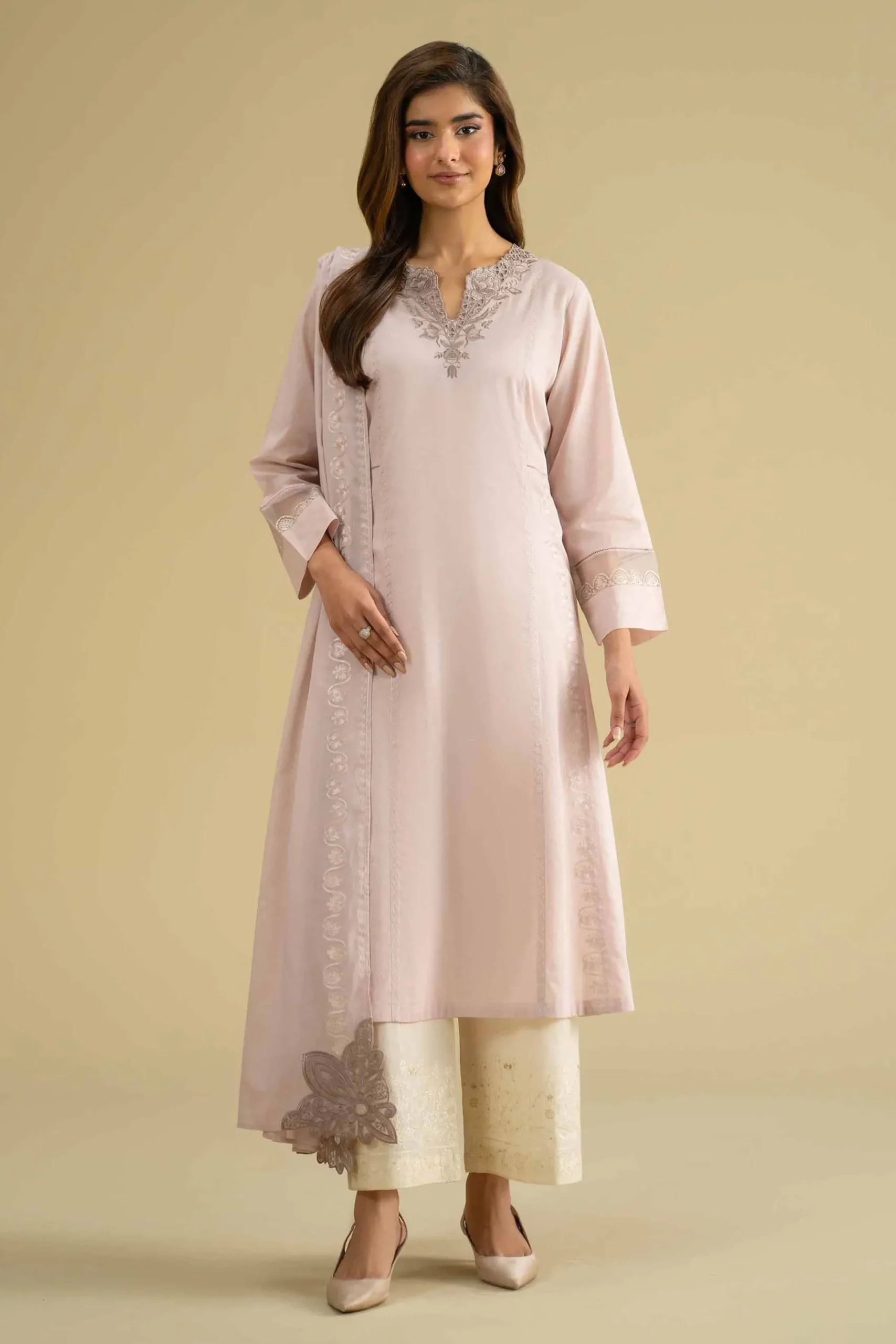 2 Piece - Embroidered Suit - KFE26-232