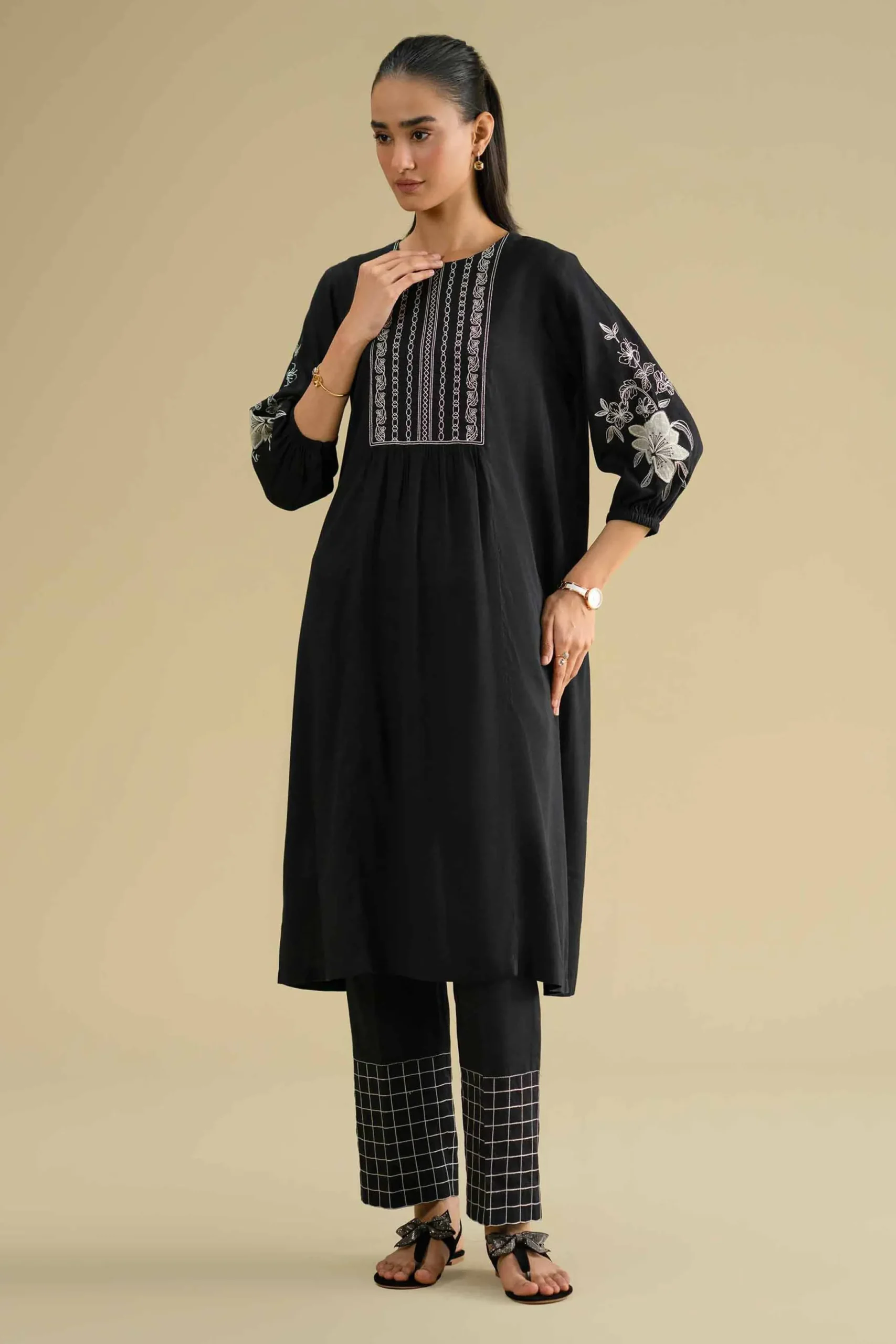 2 Piece - Embroidered Suit - KFE26-41