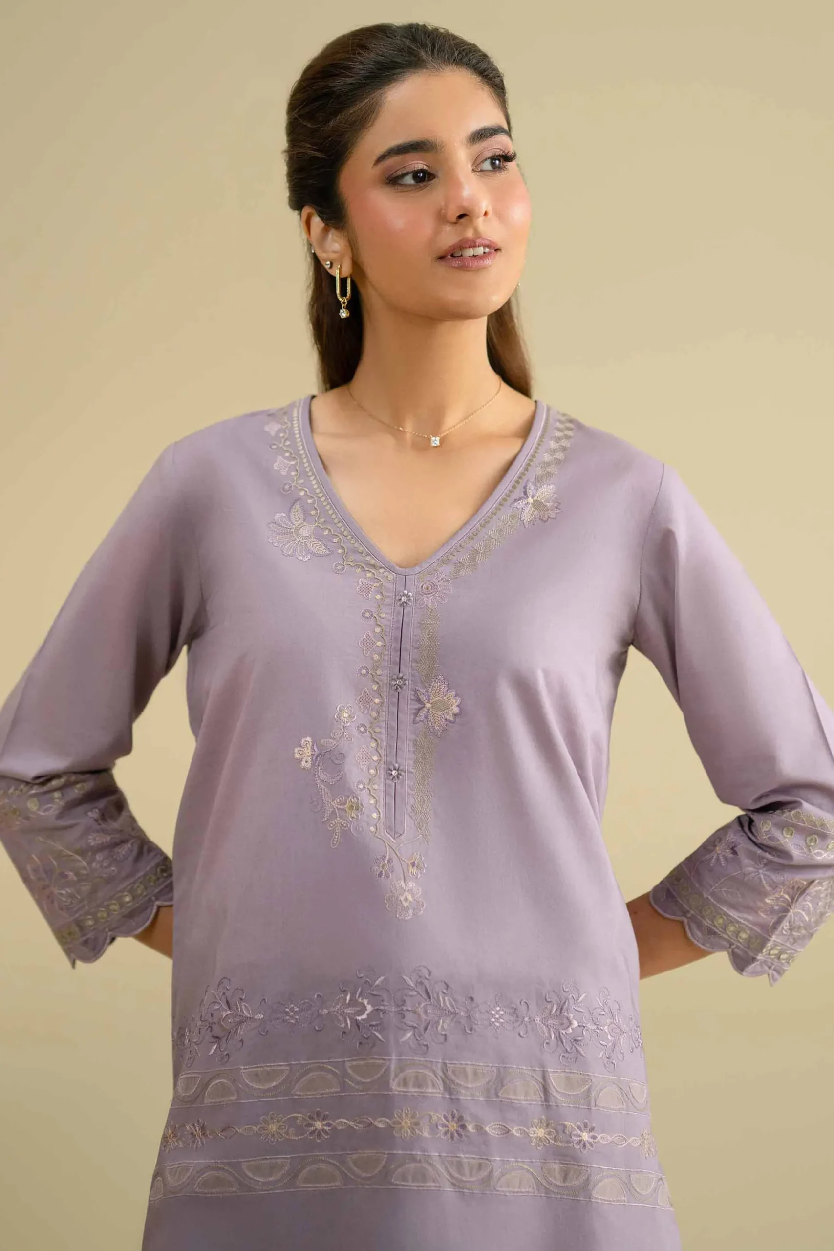 2 Piece - Embroidered Suit - KFE26-52