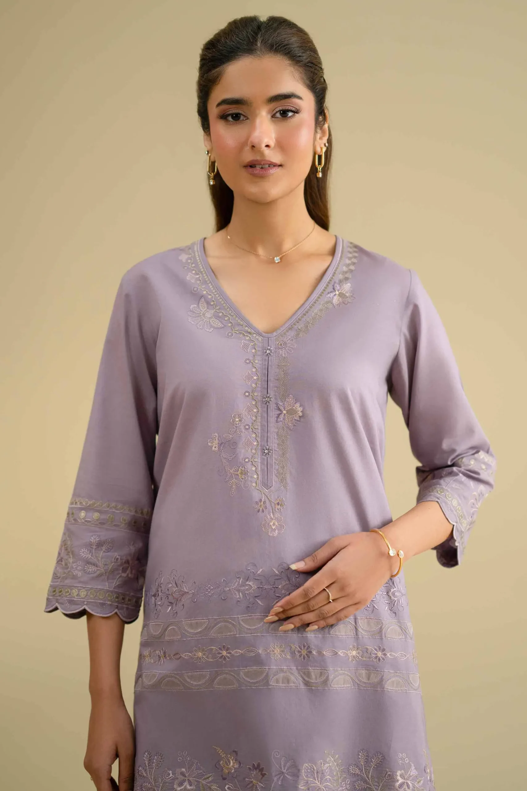 2 Piece - Embroidered Suit - KFE26-52