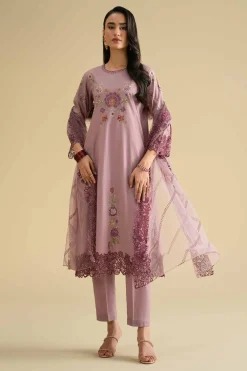 3 Piece - Embroidered Suit - KFE26-86