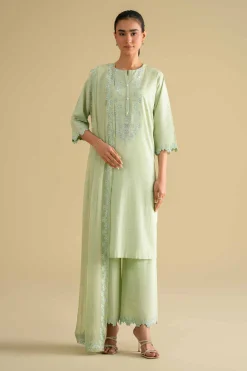 3 Piece - Embroidered Suit - KFE26-93