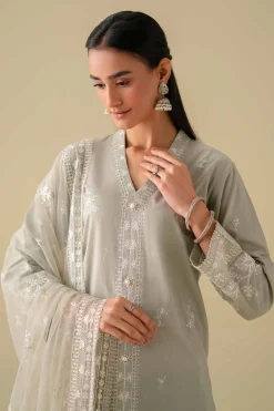 3 Piece - Embroidered Suit - KFE26-21