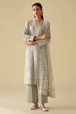3 Piece - Embroidered Suit - KFE26-21