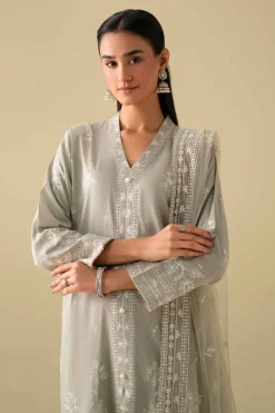 3 Piece - Embroidered Suit - KFE26-21