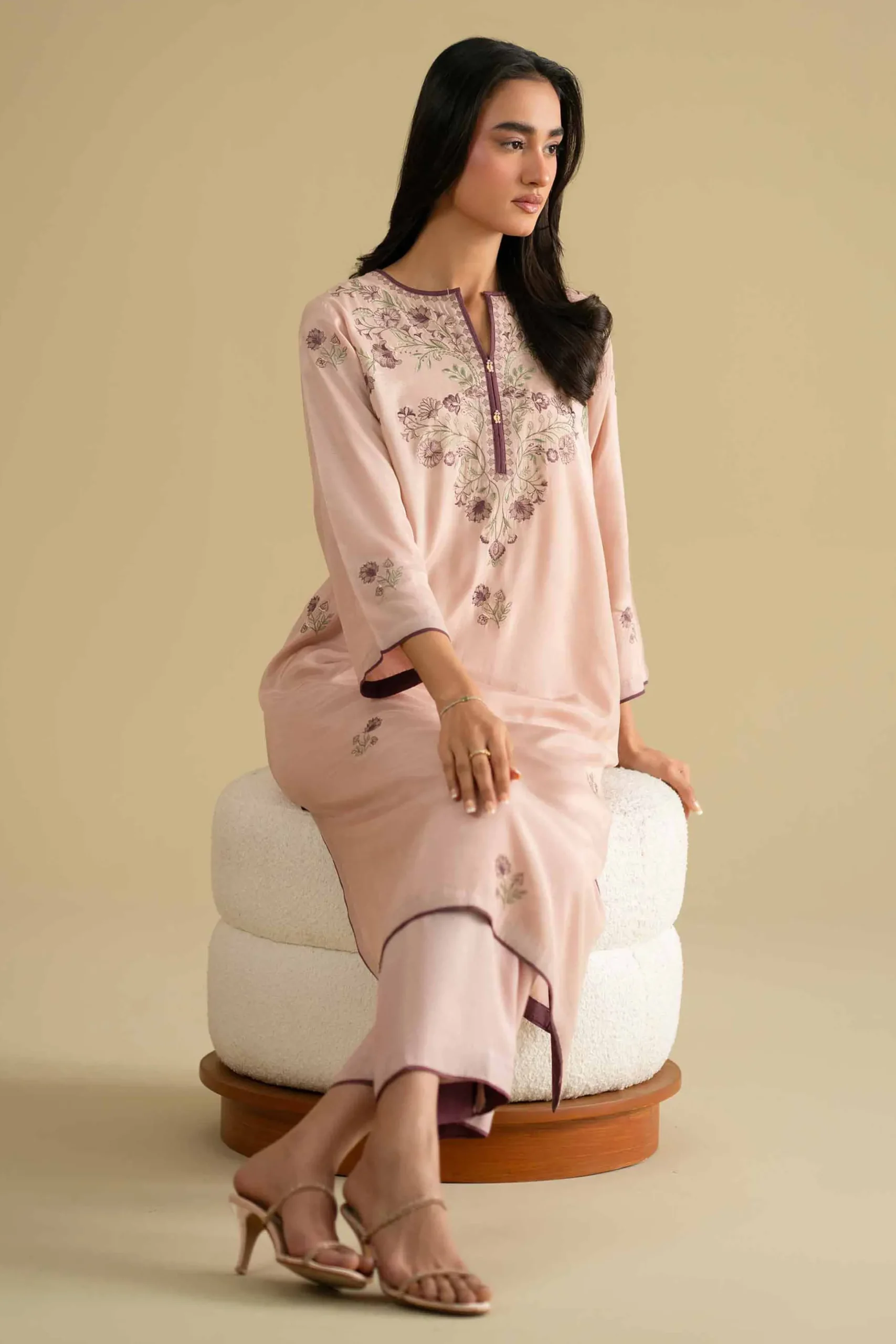 2 Piece - Embroidered Suit - KFE26-32