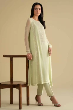 2 Piece - Embroidered Suit - KFE26-60