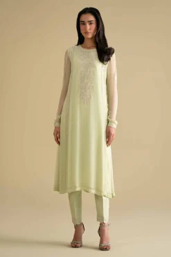 2 Piece - Embroidered Suit - KFE26-60