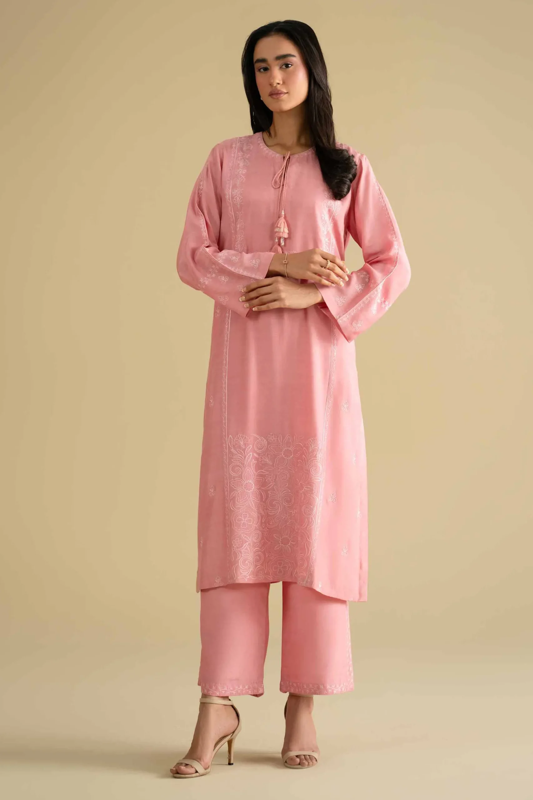 2 Piece - Embroidered Suit - KFE26-69