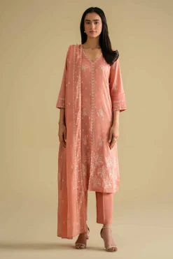 3 Piece - Embroidered Suit - KFE26-75