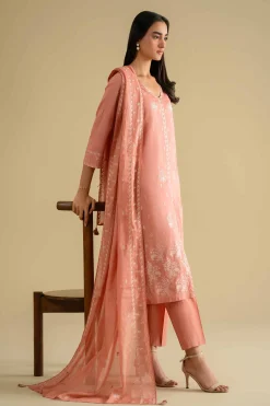 3 Piece - Embroidered Suit - KFE26-75