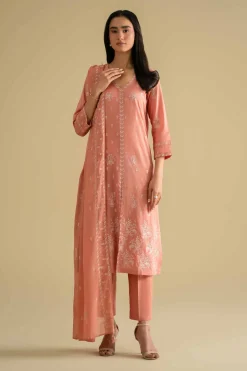 3 Piece - Embroidered Suit - KFE26-75