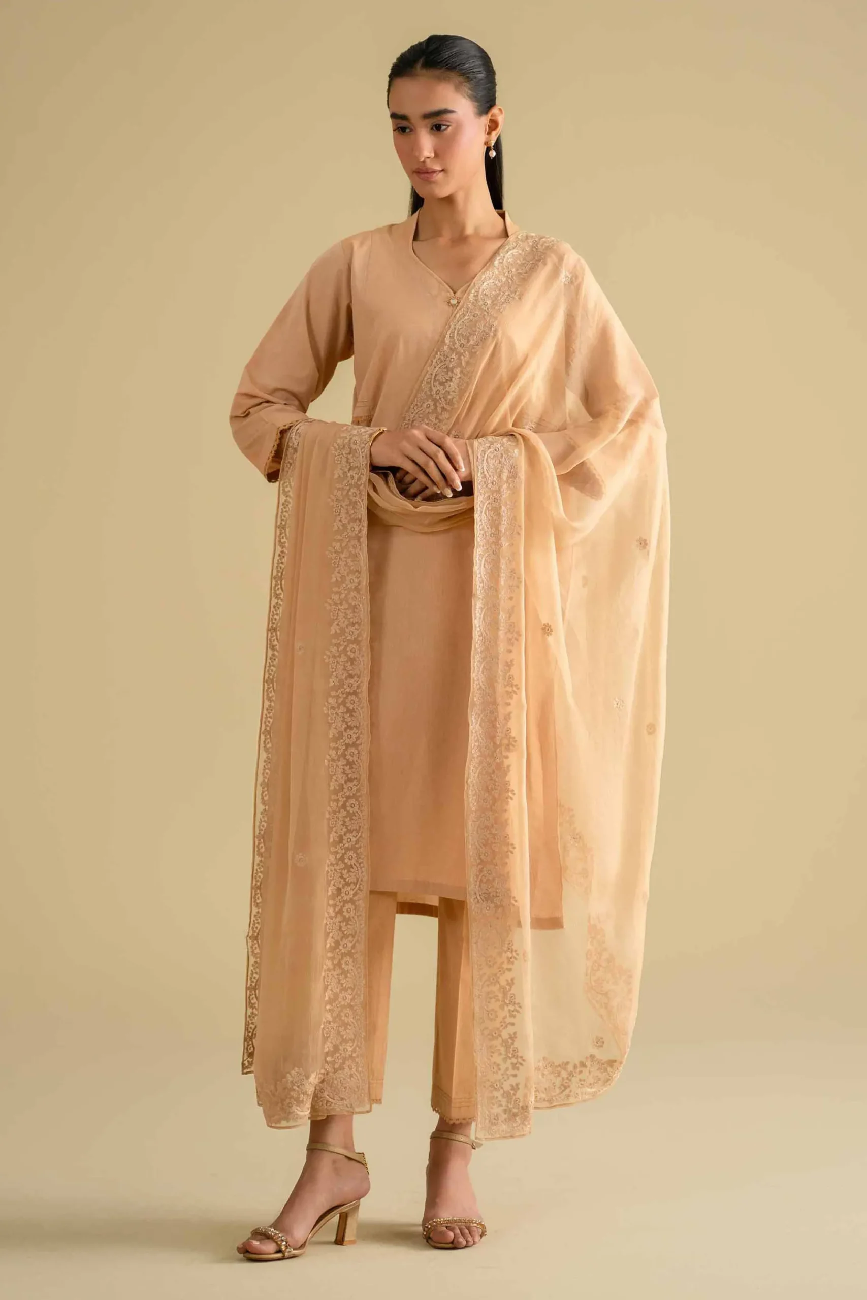 3 Piece - Embroidered Suit - KFE26-81