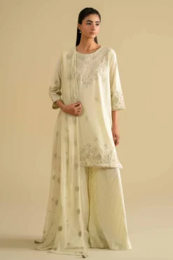 3 Piece - Embroidered Suit - KFE26-88