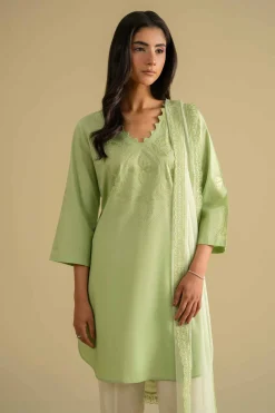 2 Piece - Embroidered Suit - KFE26-23