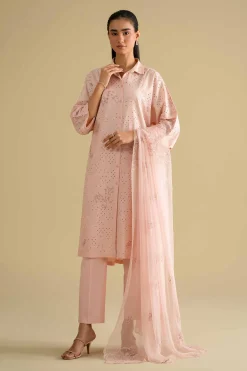 3 Piece - Embroidered Suit - KFE26-89