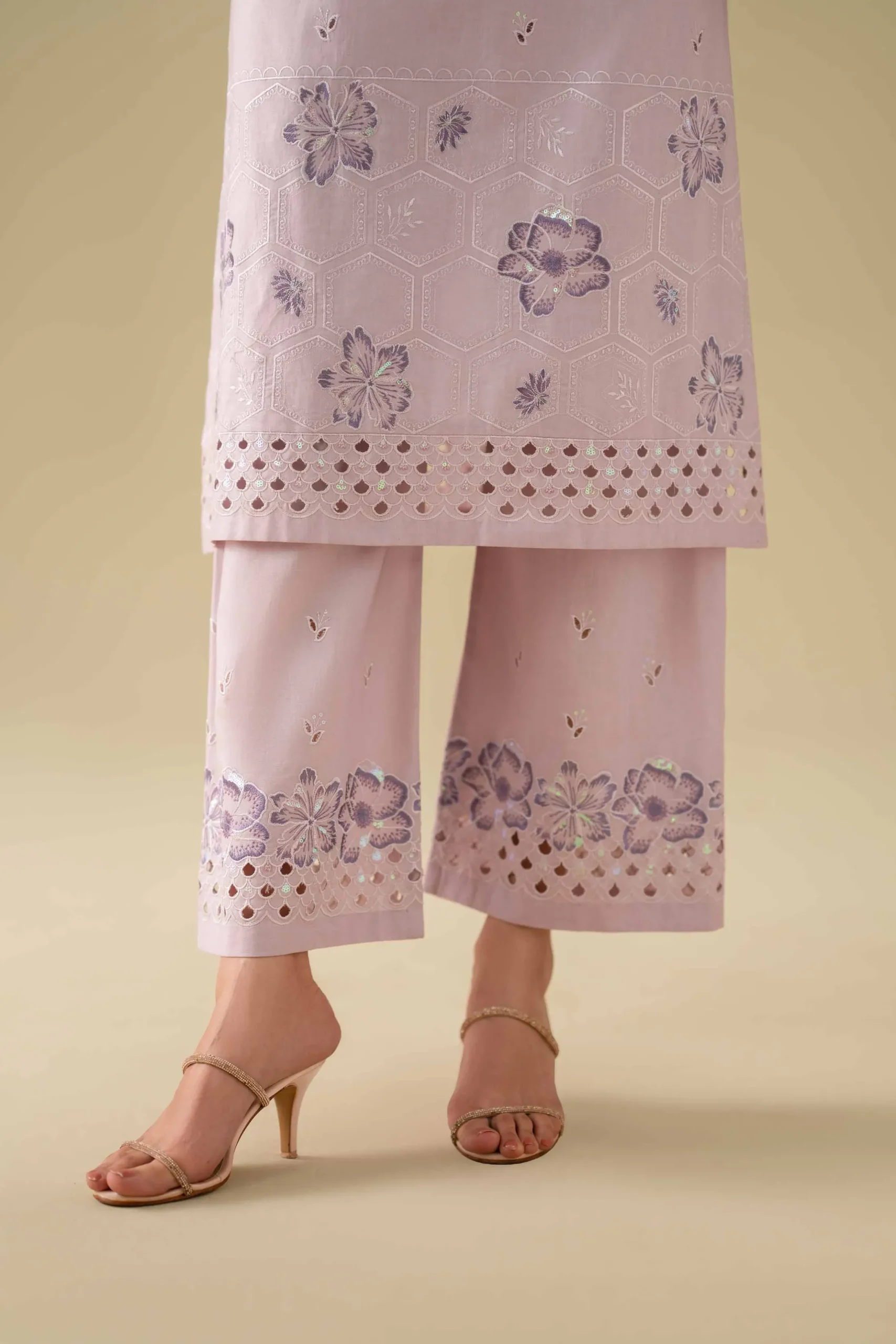 2 Piece - Embroidered Suit - KFE26-34
