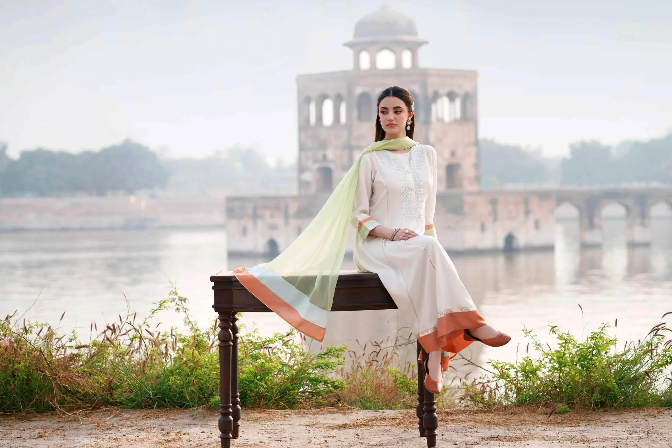 3 Piece - Embroidered Suit - KFE26-103