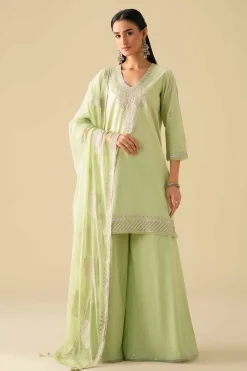 3 Piece - Embroidered Suit - KFE26-132