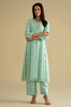 2 Piece - Embroidered Suit - KFE26-61