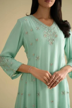 2 Piece - Embroidered Suit - KFE26-61