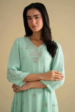 2 Piece - Embroidered Suit - KFE26-61