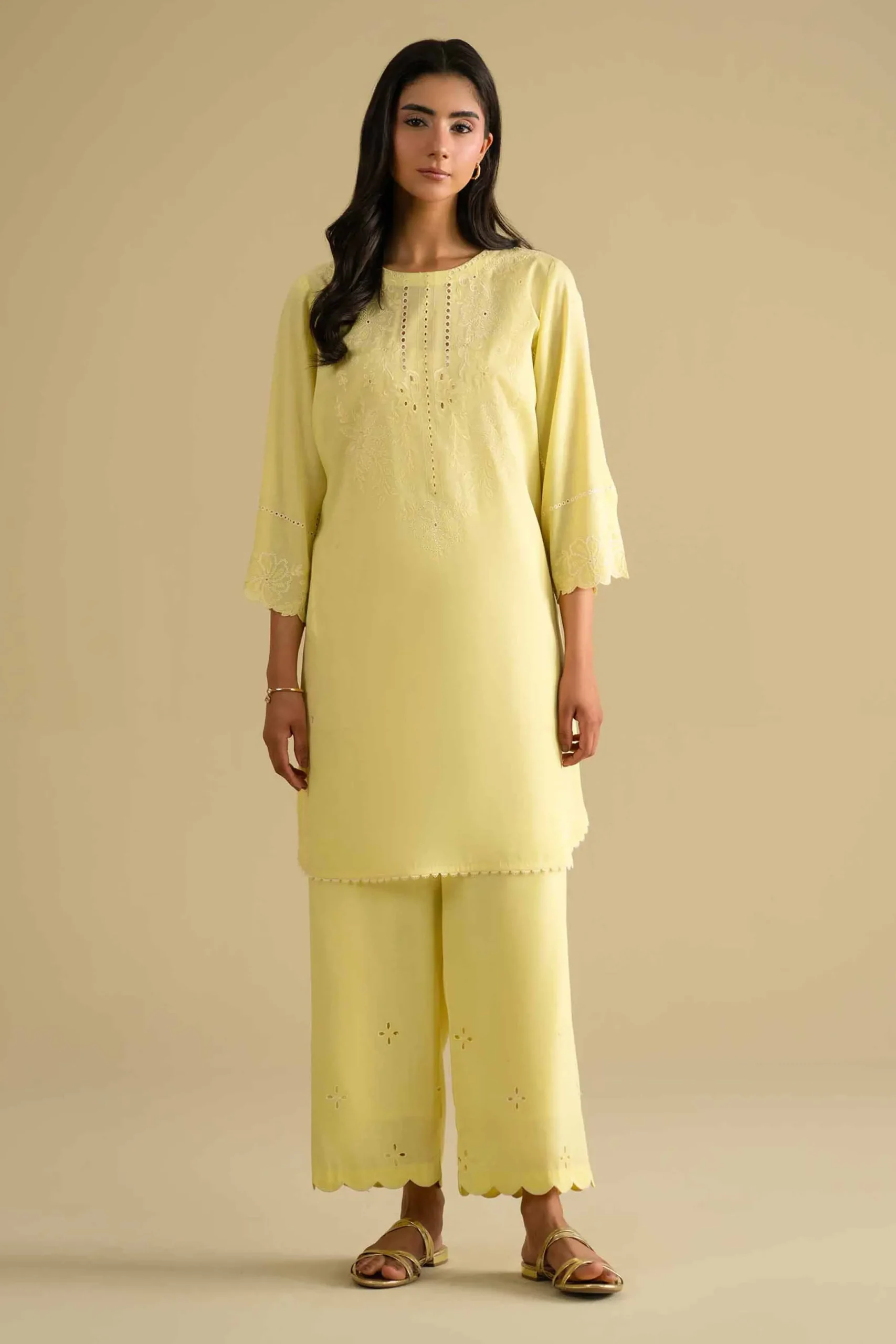 2 Piece - Embroidered Suit - KFE26-39