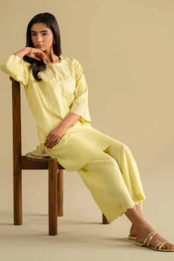 2 Piece - Embroidered Suit - KFE26-39