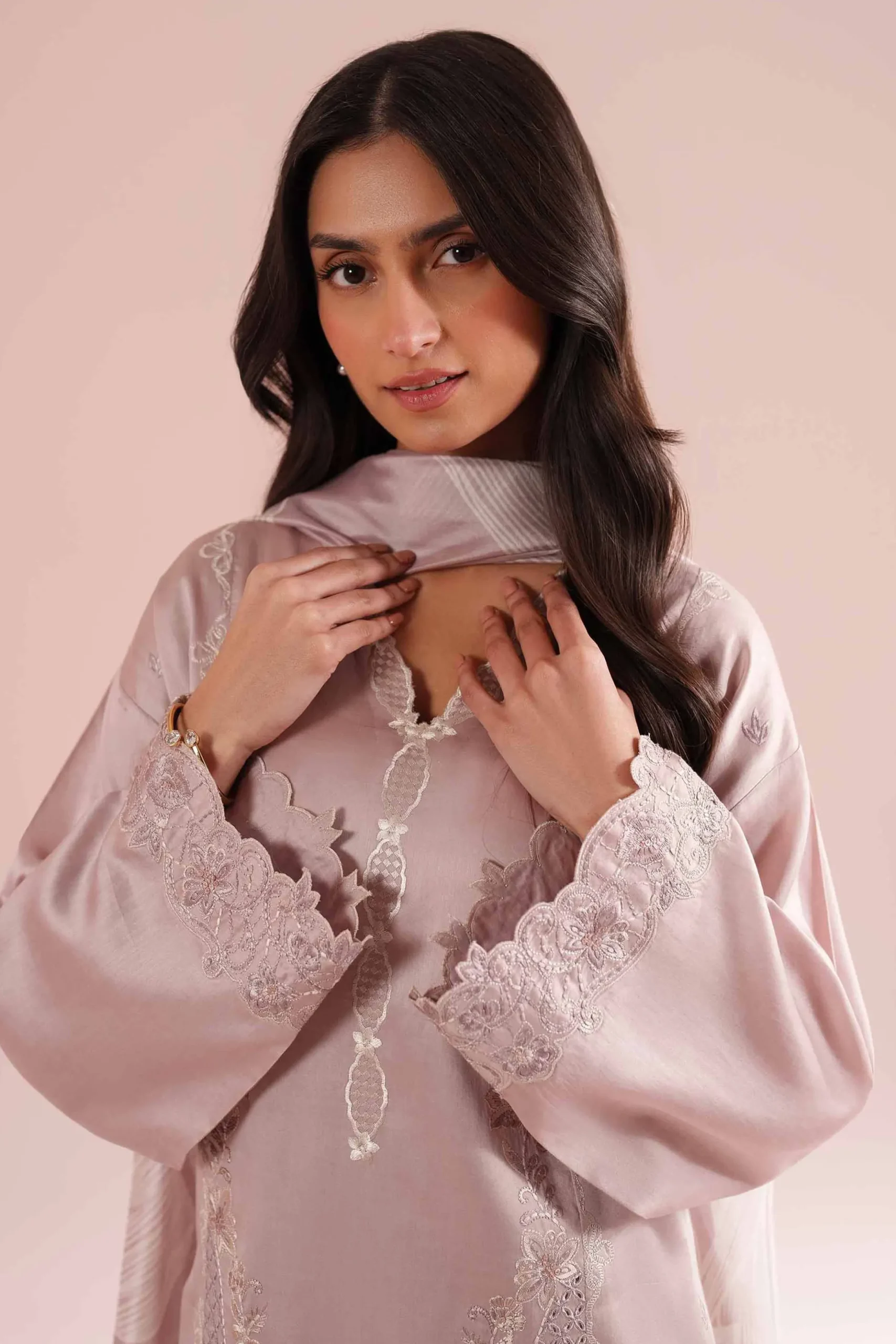 3 Piece - Embroidered Suit - PE26-64