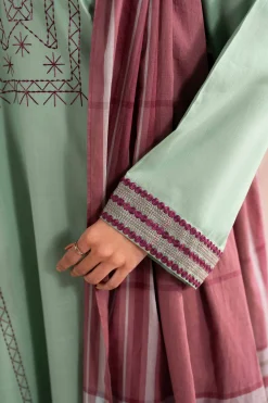 3 Piece - Embroidered Suit - PE26-79