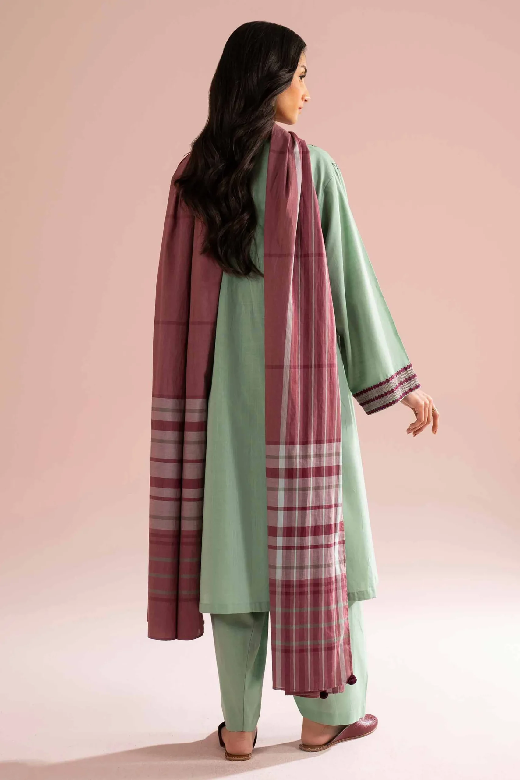 3 Piece - Embroidered Suit - PE26-79