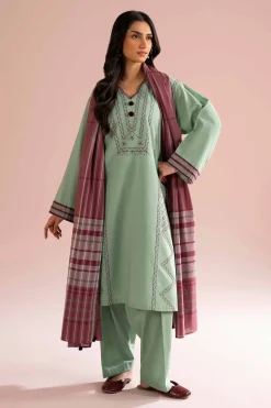 3 Piece - Embroidered Suit - PE26-79