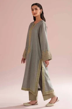 2 Piece - Embroidered Suit - PE26-59